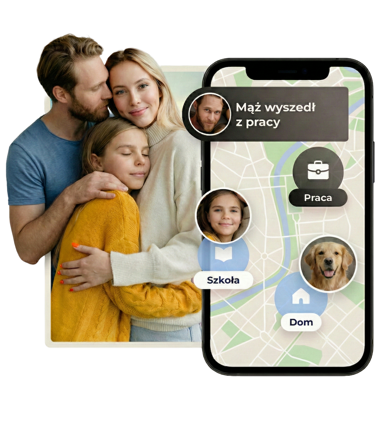 Aplikacja Lokalizator Orange — mapa z lokalizacją rodziny: szkoła, praca, dom